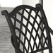 Image of an Outsunny Cast Aluminium Vintage Style 6 Seat Patio Dining Set, Black