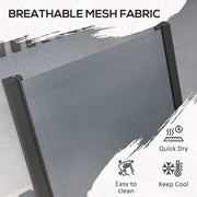 Image of an Outsunny Modern 6 Seater Patio Dining Set, Light Grey