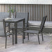 Image of an Outsunny Modern 6 Seater Patio Dining Set, Light Grey