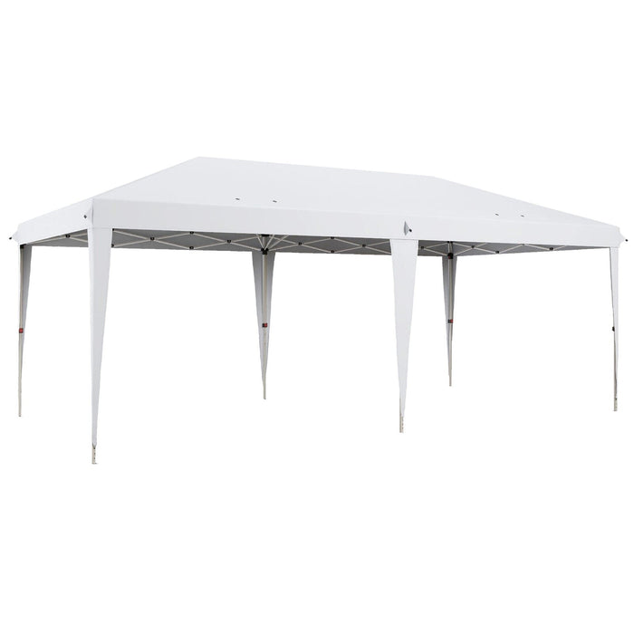 Outsunny Pop Up Gazebo 6m x 3m, White