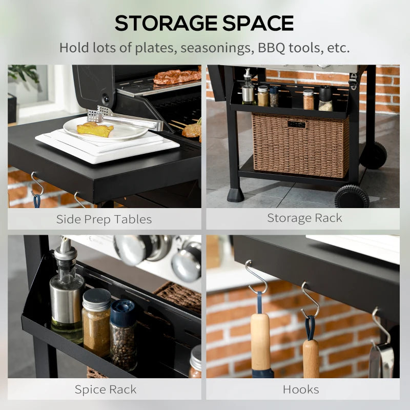 Gas BBQ 3 Burner With Side Burner