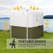 Image of an Outsunny Small Lightweight Pop Up Gazebo With Sides, 2x2m, Green