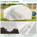 Image of a white Polytunnel greenhouse