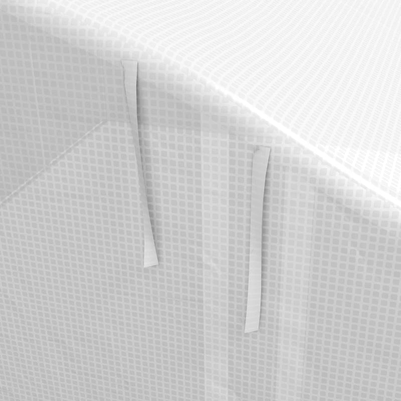 Image of a white Polytunnel greenhouse