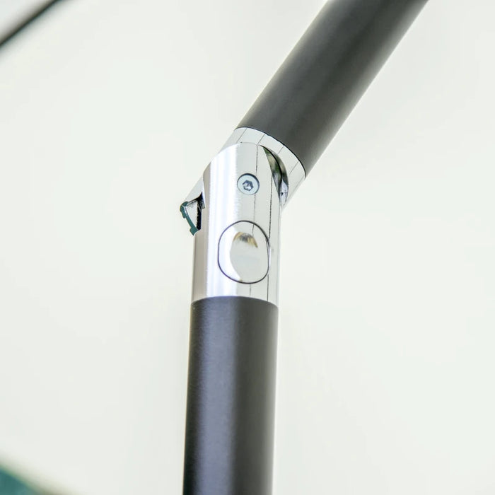 Image of a White Crank Handle Parasol