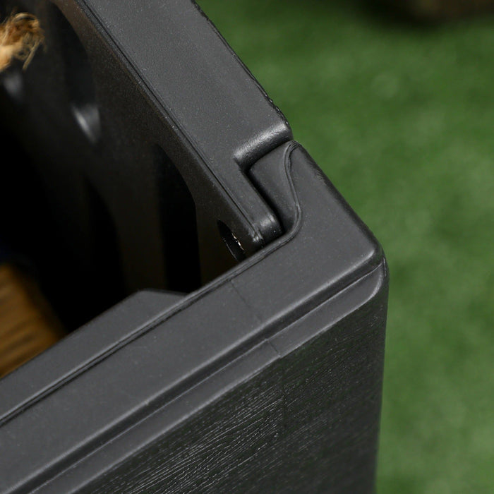 Image of a Large Waterproof Plastic Garden Storage Box, 336L, Black