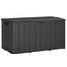 Image of a Large Waterproof Plastic Garden Storage Box, 336L, Black