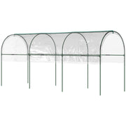 Large Tunnel Greenhouse With 4 Hoops and Guy Ropes Ideal for Growing Vegetables Clear