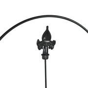 16 Piece Garden Picket Fence Panels Rustproof Metal Edging for Flower Beds, Black