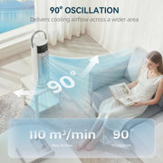 Desk Fan with Mist Cooling and Quiet Operation for Home or Office Use White AOSOM
