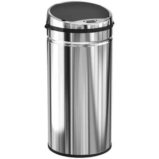 Automatic 42L Automatic Kitchen Sensor Bin with Soft Close Lid Ideal for Home Use, Stainless Steel