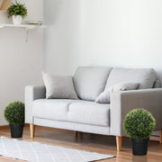 Set of 2 Artificial Topiary Balls 45cm UV Protected Fake Plants for Indoor Outdoor Decor by HOMCOM