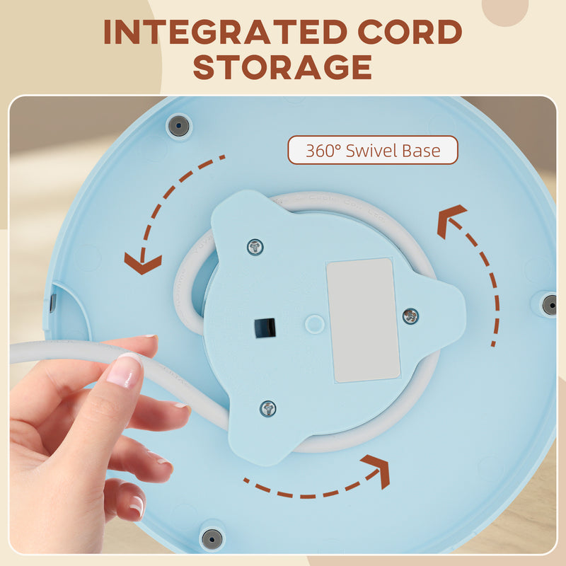 3kW Rapid Boil Electric Kettle With Honeycomb Design Ideal For Kitchens, Light Blue