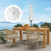 Cream 3m Replacement Parasol Canopy UPF 50 Plus with Top Vent Fits 8 Rib Frames by Outsunny