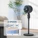 12 Inch Powerful Pedestal Fan with 3 Speeds and Oscillating Function for Home and Office by HOMCOM
