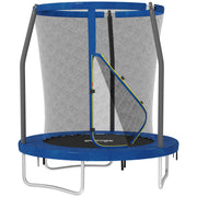 SPORTNOW 6ft Trampoline with Safety Enclosure Net, Steel Frame Outdoor Trampoline, with Edge, Safety Cover AOSOM