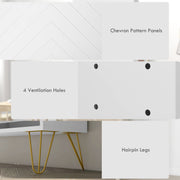 Slim Shoe Storage Cabinet With 4 Flip Drawers Fits Up To 16 Pairs Grey