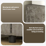 Grey Two Tier Locking Office Storage Cabinet with Shelves by Vinsetto