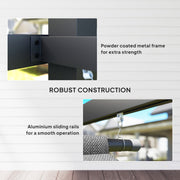 Grey 3 x 4m Metal Pergola with Retractable Canopy and UPF30+ Roller Shade by Outsunny