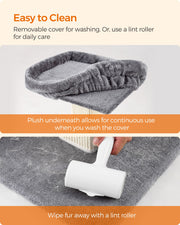 Tall Cat Scratching Post with Sisal Rope and Sturdy Base for Indoor Cats by Feandrea