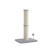 Tall Cat Scratching Post 85 cm with Spring Pompom in Dove Grey for Indoor Cats by Feandrea