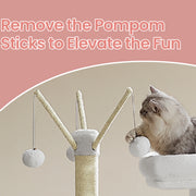 Modern Cat Tree Tower with Hidden Litter Box Enclosure and Scratching Posts by Feandrea