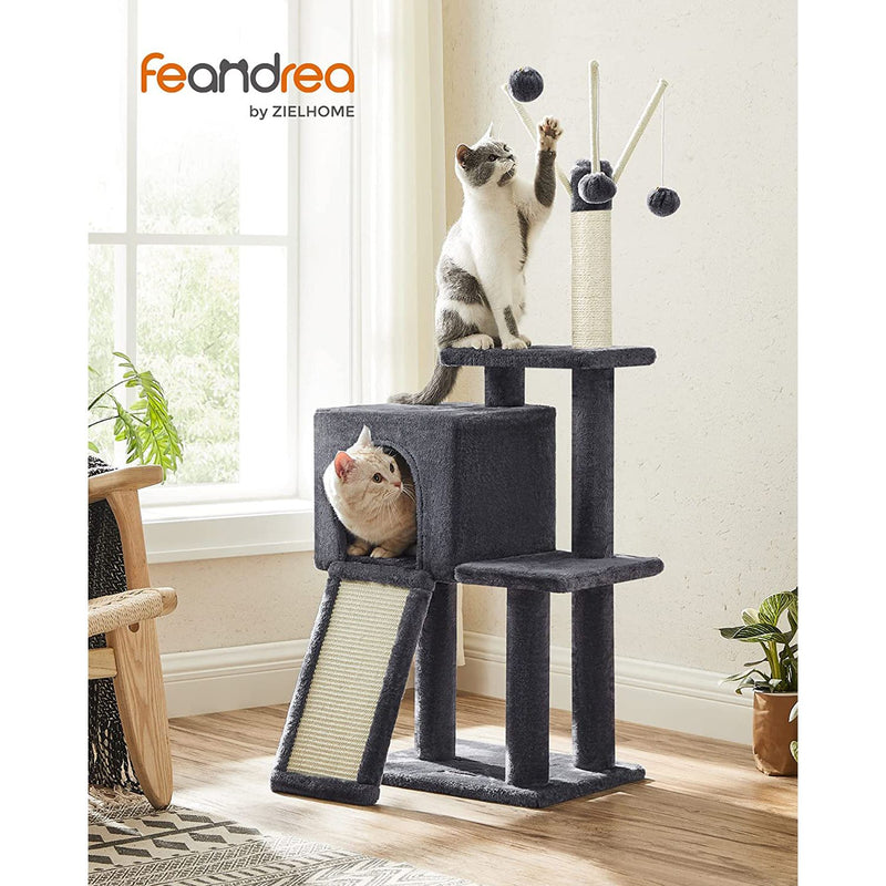 Cat Tree Tower with Scratching Posts and Platforms for Indoor Cats by Feandrea
