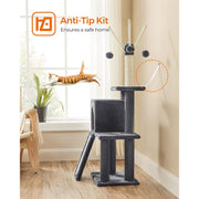 Cat Tree Tower with Scratching Posts and Platforms for Indoor Cats by Feandrea