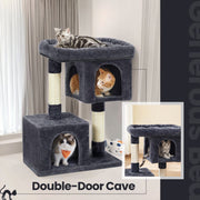 Large Cat Tree Tower with Spacious Perch and Stable Base for Indoor Cats by Feandrea