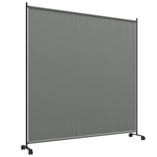 Dark Grey Outdoor Privacy Screen with Wheels 183 x 181cm Ideal for Garden or Patio