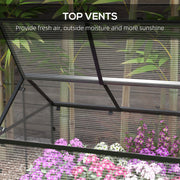 Grey Wooden Raised Garden Bed 60 x 120cm With Base Ideal for Patios and Small Spaces