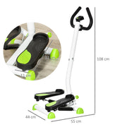 Twister Stepper Fitness Machine With LCD Display And Adjustable Resistance White AOSOM