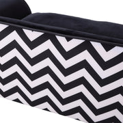 Small Pet Sofa Bed with Soft Cushion and Removable Cover for Dogs and Cats Black