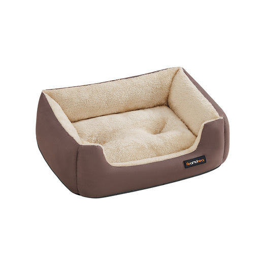 Washable Dog Bed in Coffee Brown Soft Cushioned Comfortable Pet Mattress by Feandrea