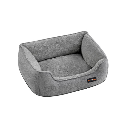 Light Grey Washable Dog Bed Small Size Comfortable Machine Washable by Feandrea