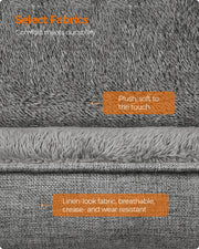 Light Grey Washable Dog Bed Small Size Comfortable Machine Washable by Feandrea