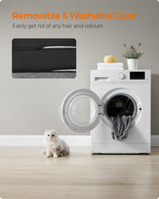 Light Grey Washable Dog Bed Small Size Comfortable Machine Washable by Feandrea