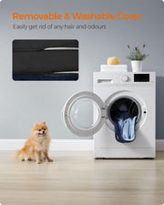 Pale Blue Dog Sofa Bed with Raised Edges for Small Pets Comfortable and Stylish by Feandrea