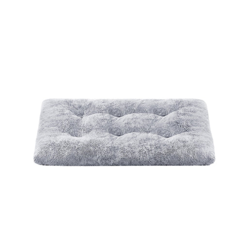 Feandrea Large Grey Ombre Fluffy Dog Bed for Medium to Large Breeds Comfortable and Cosy