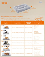 Feandrea Large Grey Ombre Fluffy Dog Bed for Medium to Large Breeds Comfortable and Cosy