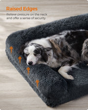 Extra Large Dog Sofa Bed for Medium and Large Breeds in Dark Grey by Feandrea