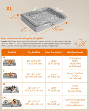 Dove Grey Memory Foam Dog Bed with Supportive Sides for Comfort and Joint Relief by Feandrea