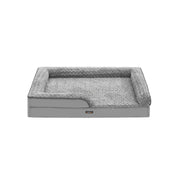 Orthopaedic Dog Bed for Large Dogs in Dove Grey with Plush Cushion Support by Feandrea