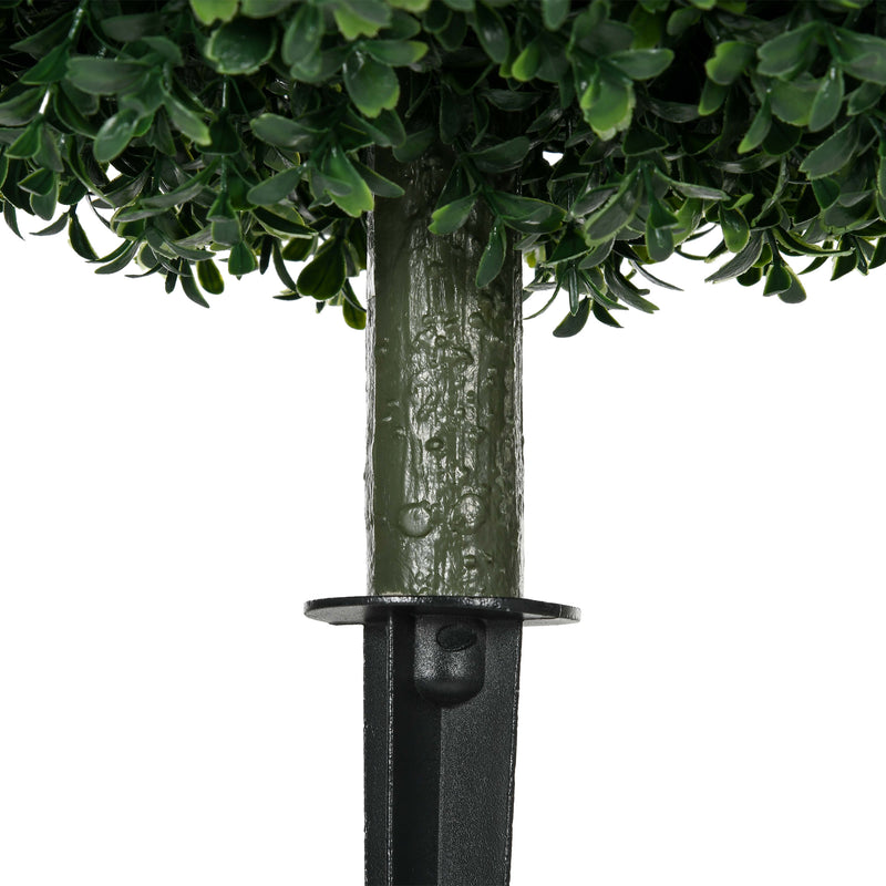 Artificial Topiary Ball Set of 2 for Easy Year Round Garden or Doorstep Greenery Green