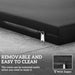 Black Garden Seat Cushion Pads Set of 3 for Rattan Furniture by Outsunny