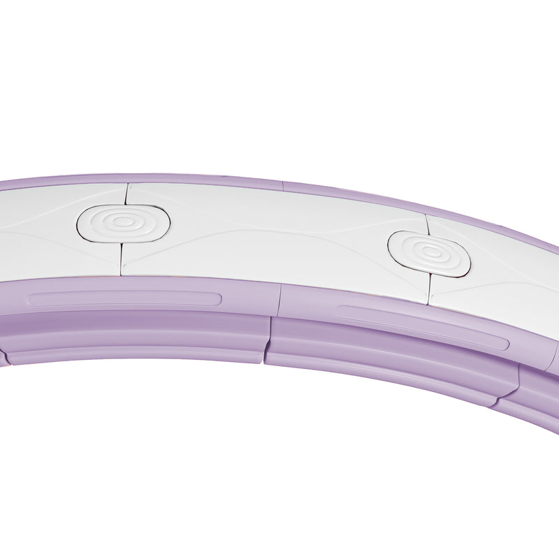 Purple Smart Weighted Hula Hoop With Digital Counter And 16 Detachable Massage Knots AOSOM