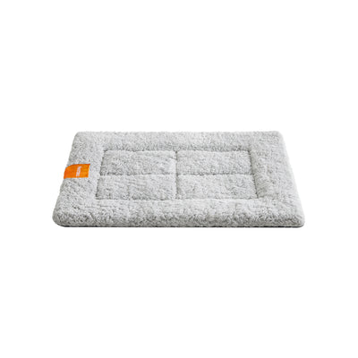 Warm Dove Grey Dog and Cat Bed 60 x 45 cm Soft Plush Washable Pet Mattress by Feandrea