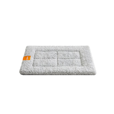 Warm Dove Grey Dog and Cat Bed 90 x 65 cm Soft Washable Pet Cushion by Feandrea