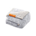 Waterproof Grey OmbrÃ© Dog Blanket Small Size Soft and Durable Pet Throw by Feandrea