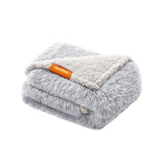 Grey OmbrÃ© Waterproof Dog Blanket Medium Size Soft and Durable Pet Throw by Feandrea